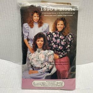 * 1890's blouse Women's Blouse sewing pattern cut & used misses small - large